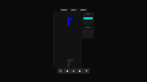 Tetris (DeepSeek V4 Flash) gameplay preview