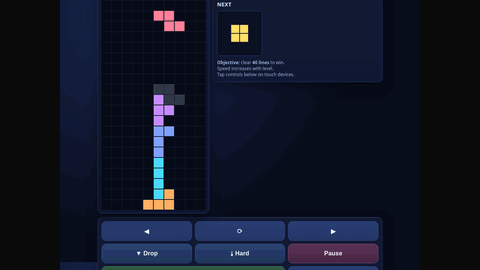 Tetris (GPT 5.3 Codex) gameplay preview