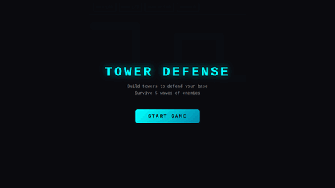 Tower Defense (GPT 5.4 Mini) gameplay preview