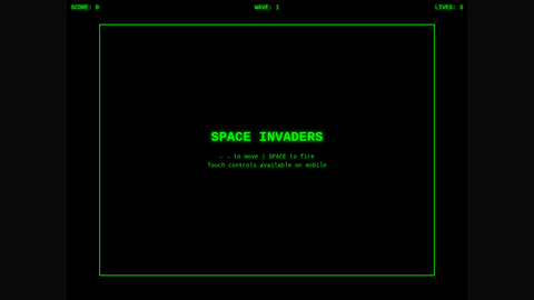 Space Invaders (GLM 4.7)