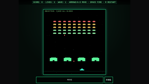 Space Invaders (GPT 5.3 Codex)