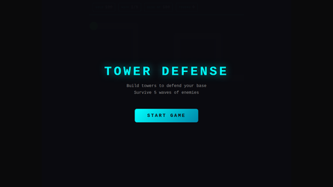 Tower Defense (GPT 5.4 Mini)