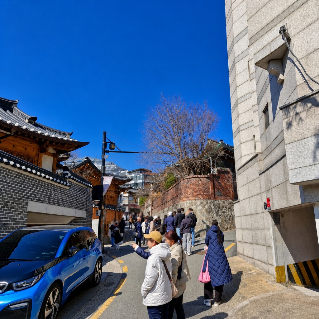 북촌 한옥마을 골목길의 다채로운 풍경