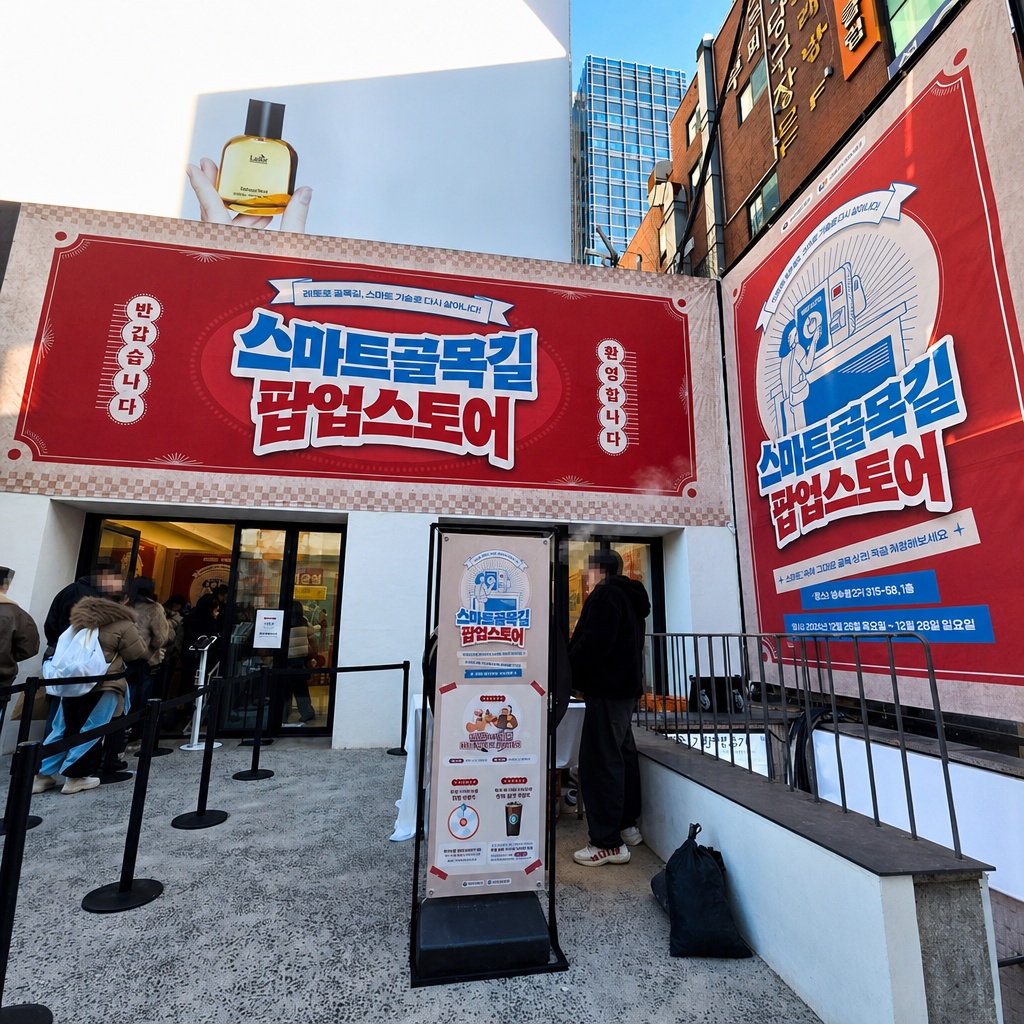 스마트골목길 팝업스토어 현장