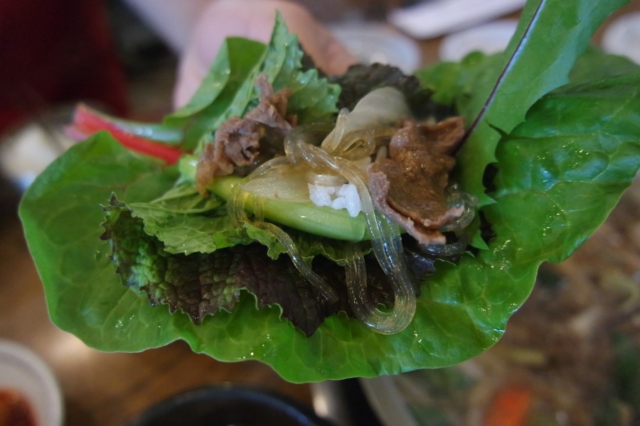 경주 쌈밥 상차림