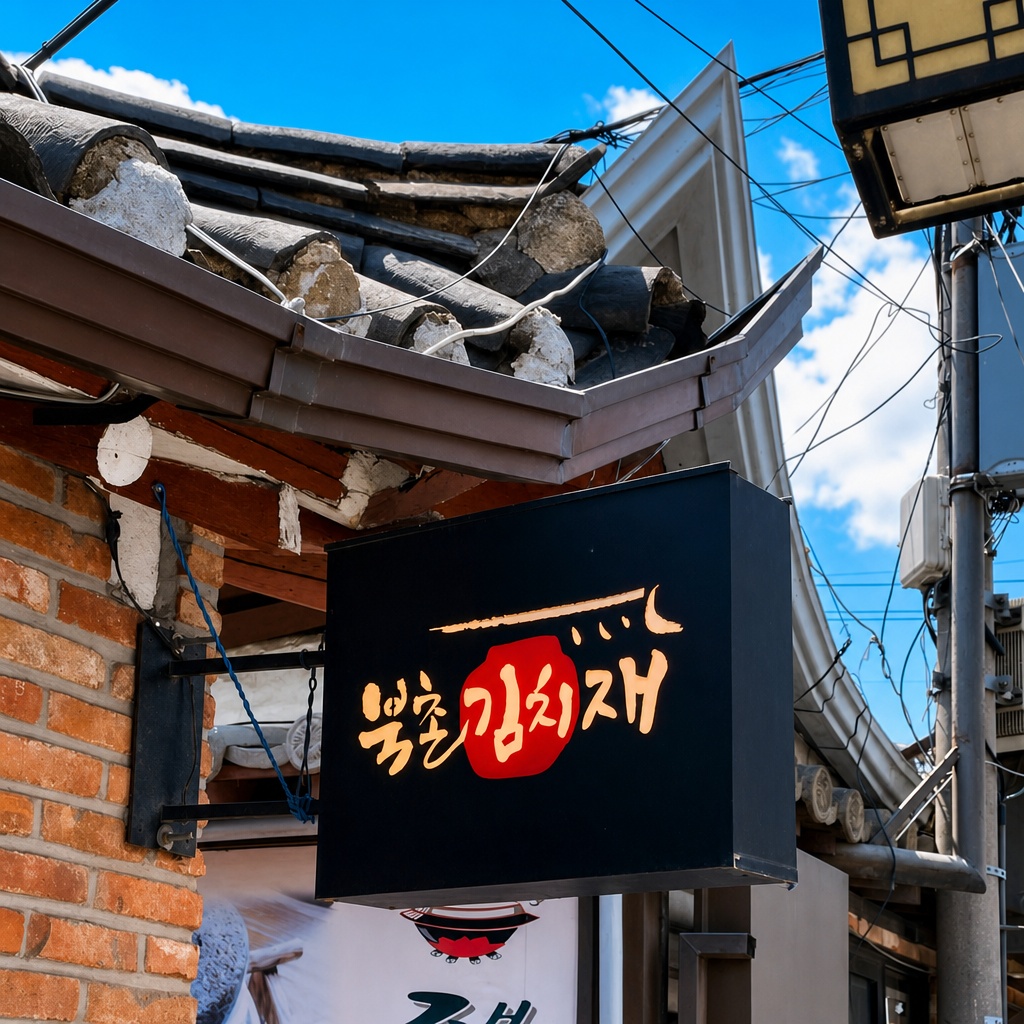 북촌김치재의 정겨운 외관과 푸짐한 김치찌개 한 상
