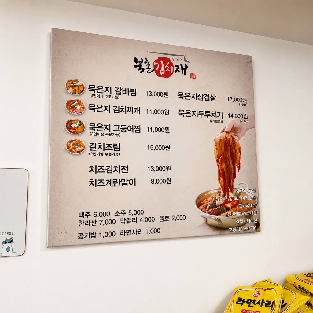 북촌김치재의 정겨운 외관과 푸짐한 김치찌개 한 상