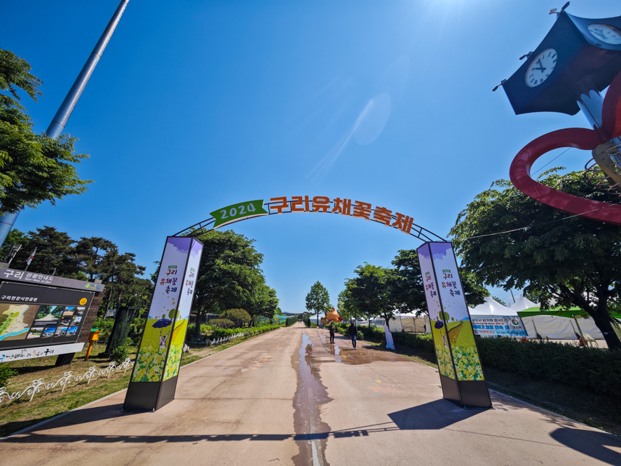 2024 구리유채꽃축제 입구의 화사한 모습