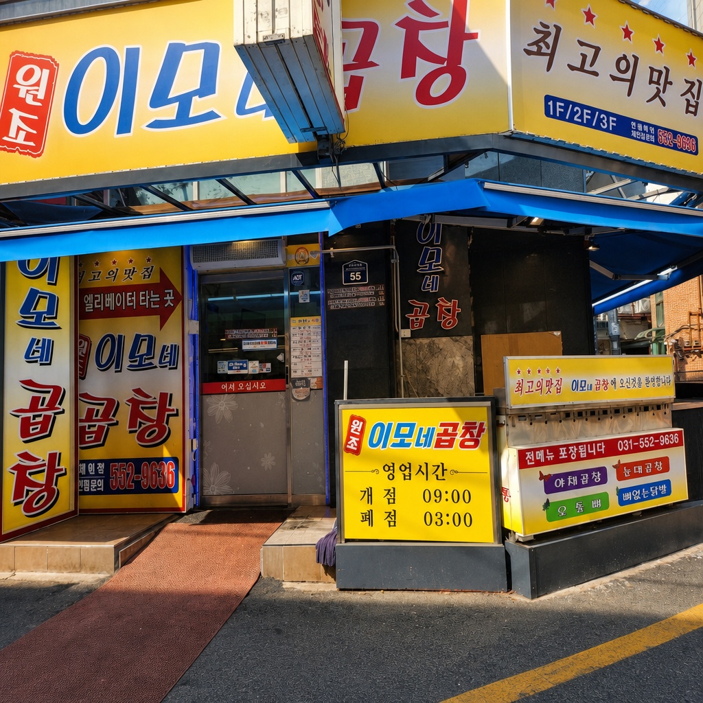 이모네곱창 외관
