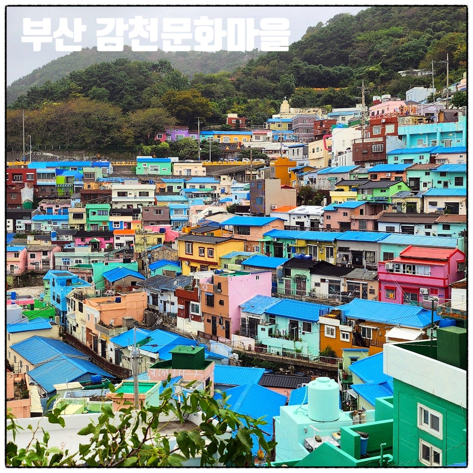 파스텔톤 마을 전경