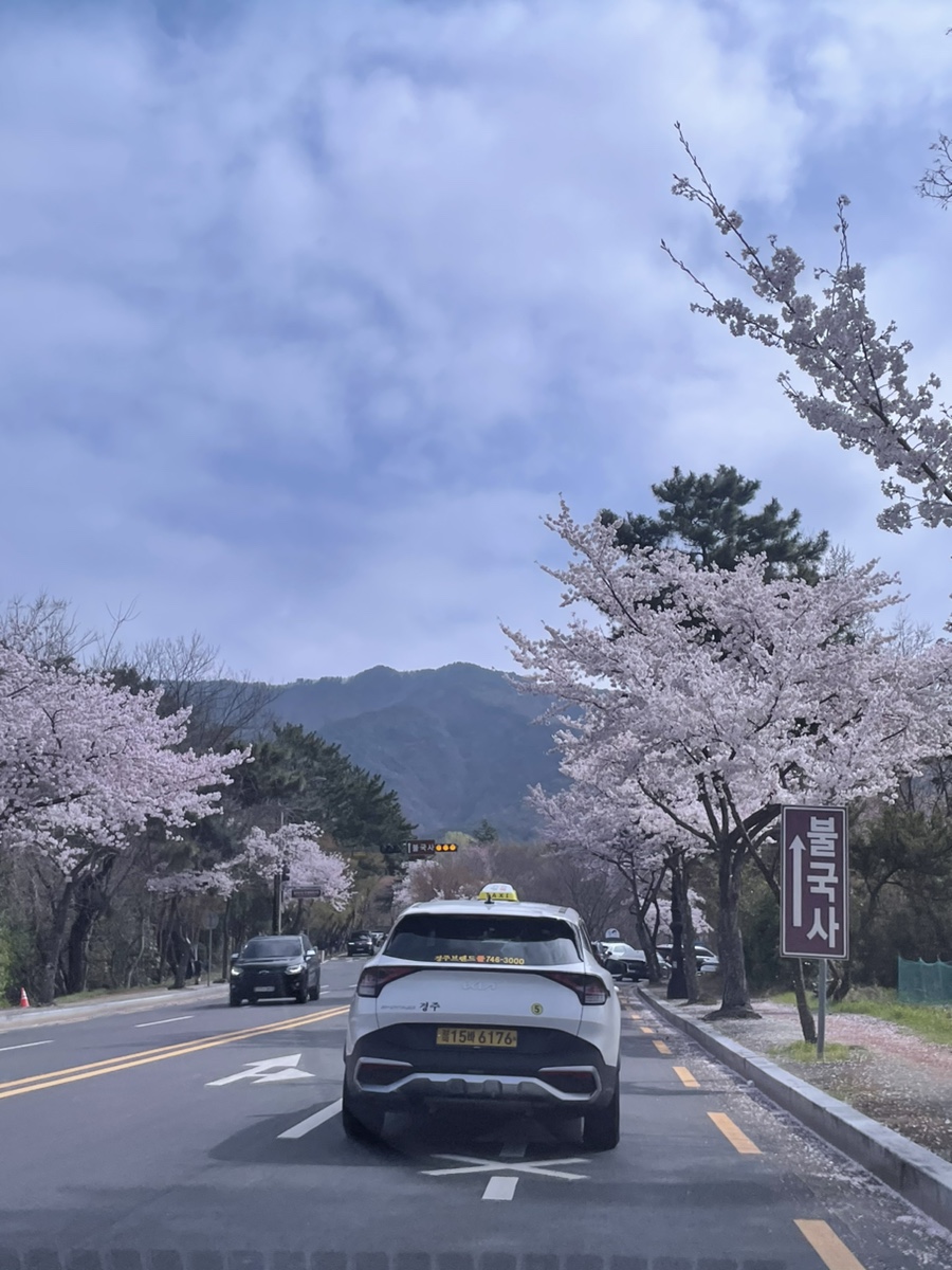석굴암 가는 길 이정표