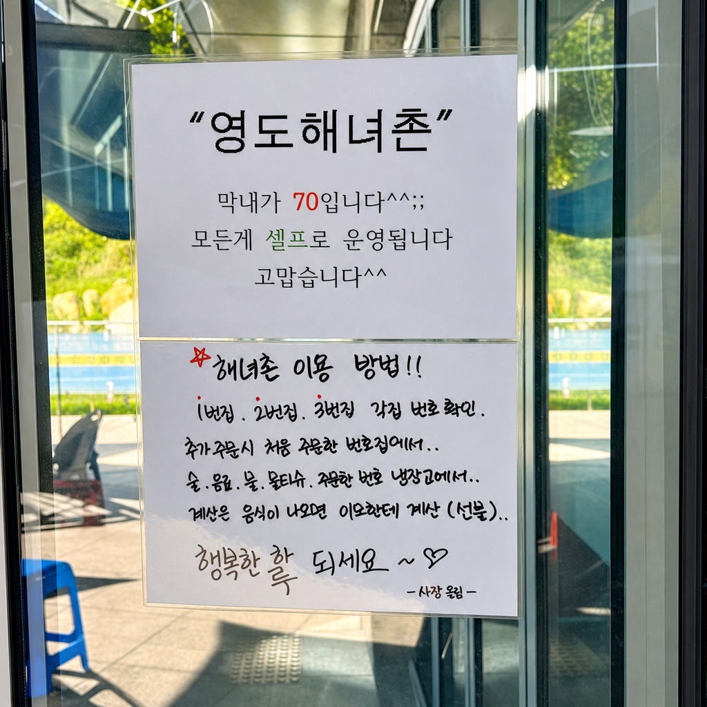 영도해녀촌의 안내문
