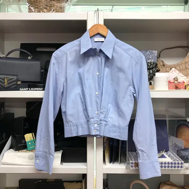 [ SANDRO ] 산드로 크롭 셔츠 상품 사진