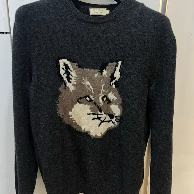 Maison Kitsuné Maison Kitsuné 차콜 빅폭스 니트 상품 사진
