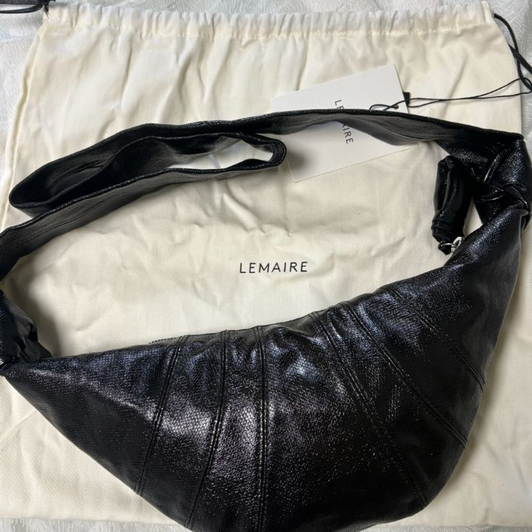 LEMAIRE 크루아상백 코티드 코튼 스몰 상품 사진