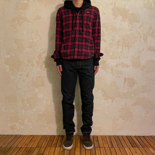 Lacoste 체크 셔츠 상품 사진