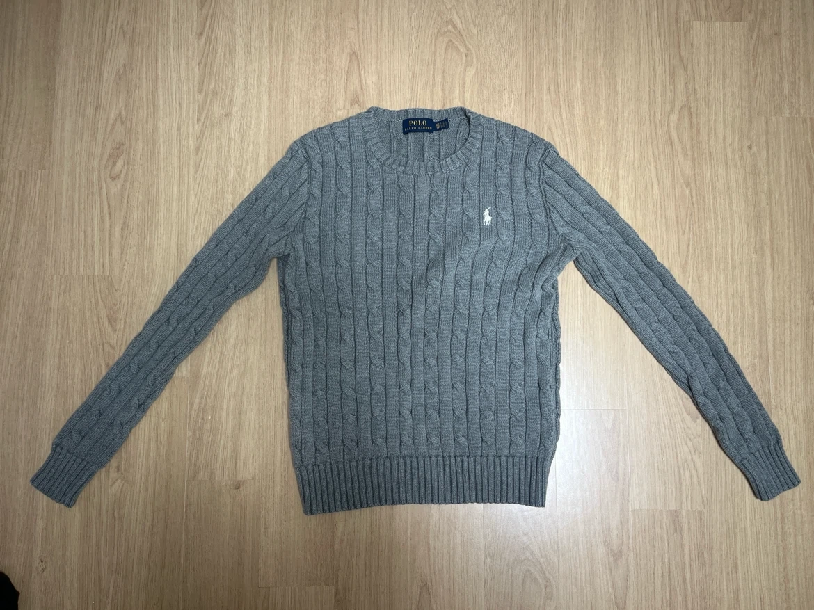 Polo Ralph Lauren 케이블 니트 그레이 상품 사진