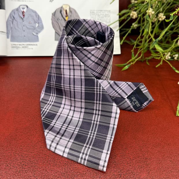 Burberry 버버리 노바체크 패턴 실크 넥타이 N2 상품 사진
