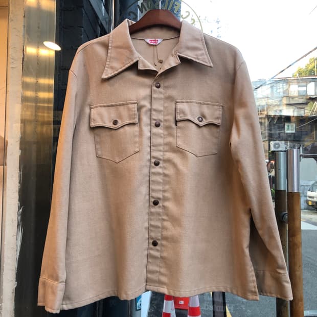 70s Levis’s “Big E” Western shirt-XL 상품 사진