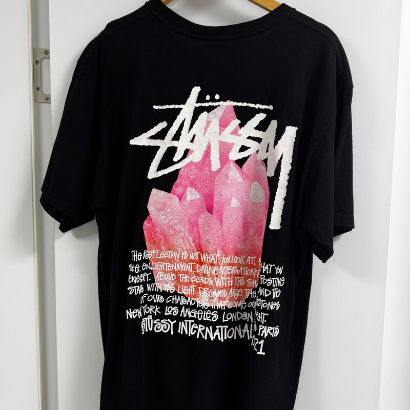Stüssy 리플렉션 자수정 반팔 티셔츠 상품 사진