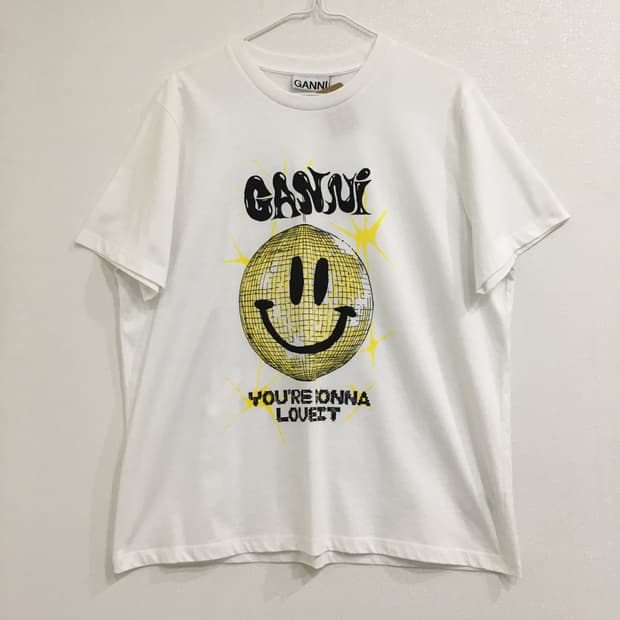 GANNI GANNI 가니 스마일 반팔 티셔츠 L 상품 사진