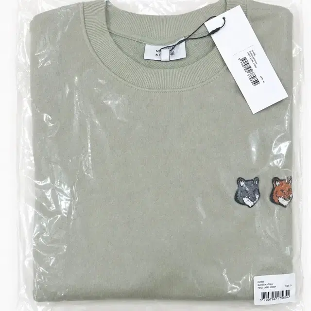 Maison Kitsuné 더블폭스헤드 맨투맨 상품 사진