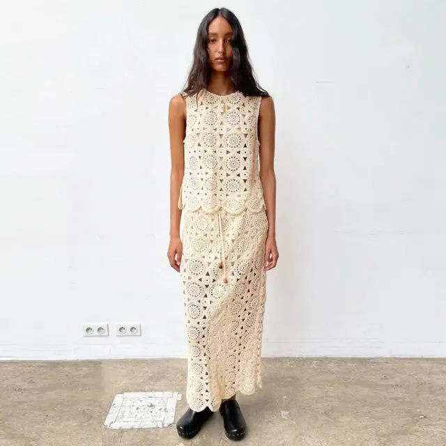 Zara 자라(ZARA) 크로쉐 레이스스커트 55 새상품 · 상태 상 상품 사진