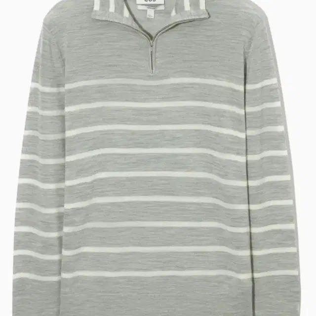 [L] 코스 cos 스트라이프 메리노 울 하프집업 니트 상품 사진