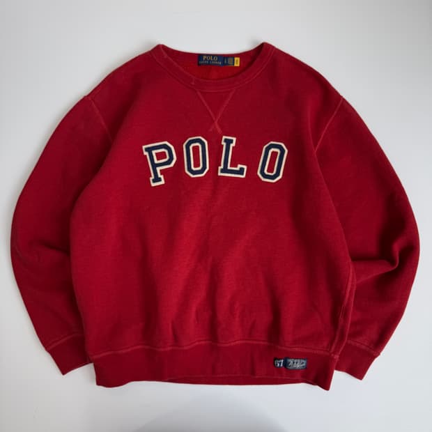 Polo Ralph Lauren Polo Ralph Lauren 폴로 랄프로렌 빈티지 레드 polo 로고 상품 사진