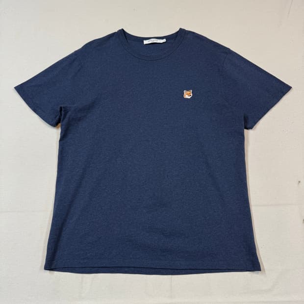 Maison Kitsuné XL) 메종키츠네 폭스헤드 로고 반팔티 네이비 정품 상품 사진