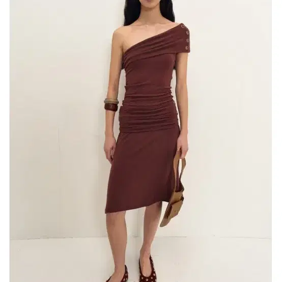 jijivisha 지지비샤 스커트 Wrinkled midi skirt 상품 사진