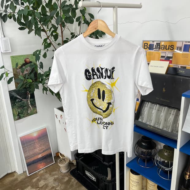 GANNI GANNI 프린팅 반팔 티셔츠 S 상품 사진