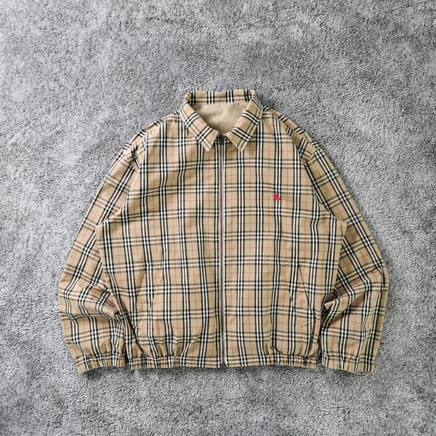 Burberry 체크 리버서블 자켓 상품 사진