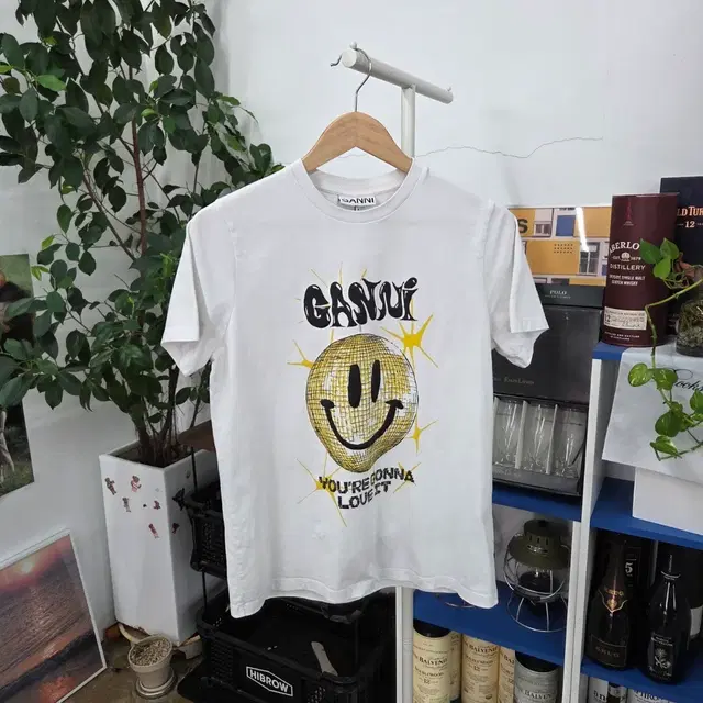 GANNI 프린팅 반팔 티셔츠 · 상태 중 상품 사진