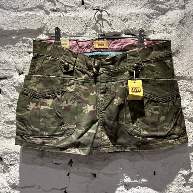 Levi's 리바이스 카모 미니 스커트 새상품 · 상태 상 상품 사진