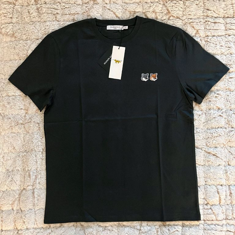 Maison Kitsuné 더블폭스 반팔 티셔츠 앤트러사이트 차콜 상품 사진