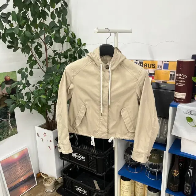 메종키츠네 우먼 크롭 후드자켓 M 상품 사진