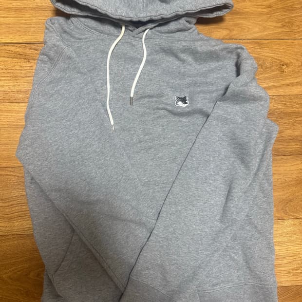 Maison Kitsuné 메종키츠네 블랙 폭스 그레이 후드티 상품 사진