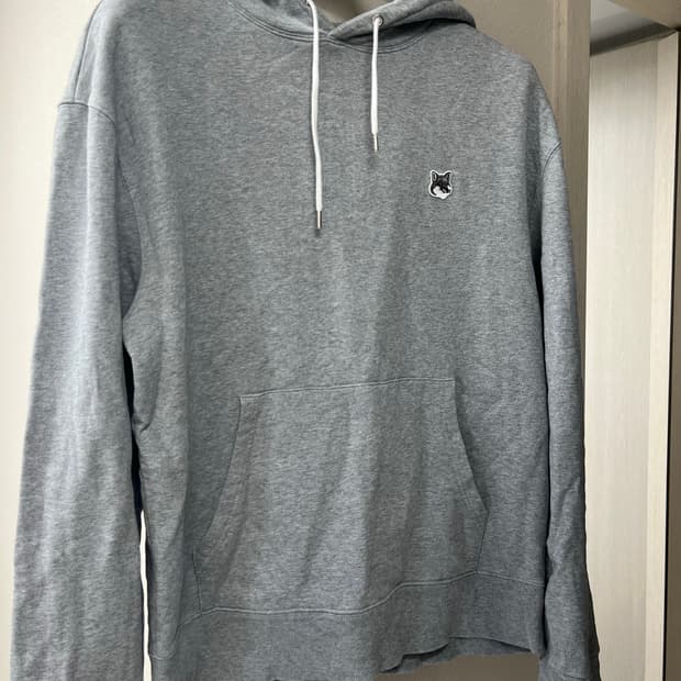 Maison Kitsuné 메종키츠네 그레이 후드티 XL 상품 사진