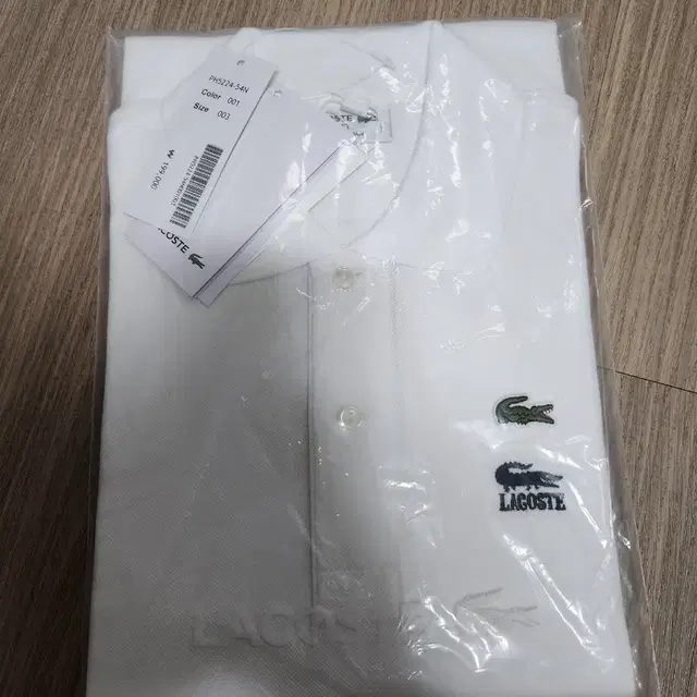 (정품) 라코스테 X 원피스 반팔 카라티 화이트 3 새제품 상품 사진