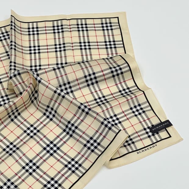 Burberry (새상품) burberry/ 버버리 코튼 쁘띠스카프 손 상품 사진