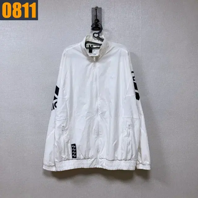 105 ADIDAS 아디다스 화이트 바람막이 자켓 아우터 상품 사진