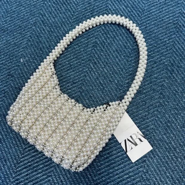 Zara 새상품/ Zara 자라 진주 가방 핸드백 토트백 숄더백 상품 사진