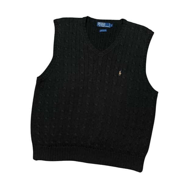 Polo Ralph Lauren Polo Ralph Lauren 폴로 랄프로렌 케이블 니트 베스트 상품 사진