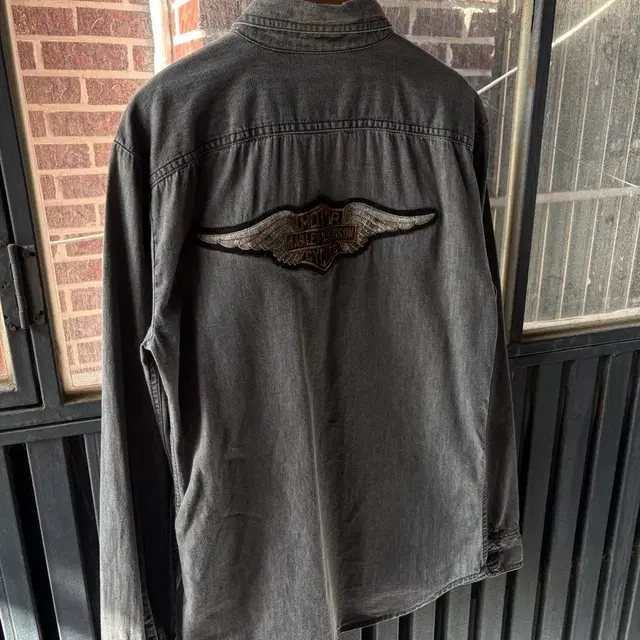 Harley Davidson 할리데이비슨 패치 데님셔츠 상품 사진