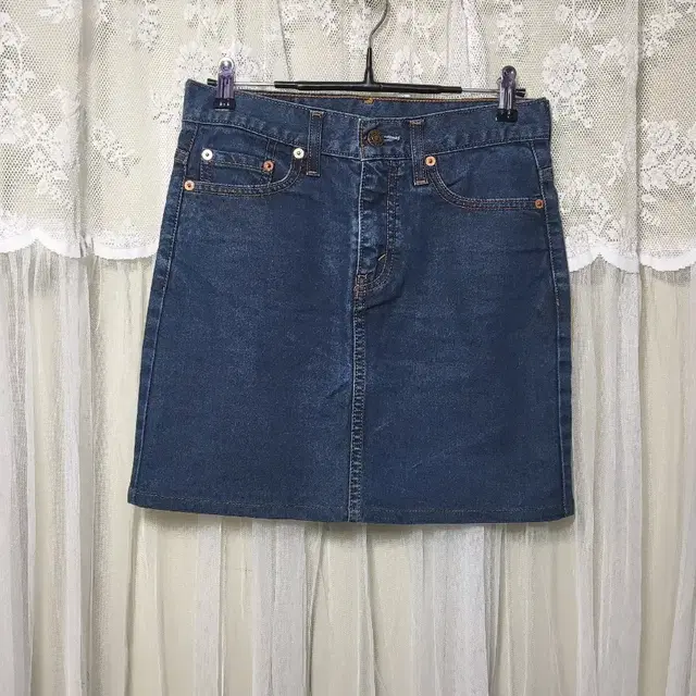 리바이스 Levi's 청 데님 미니 스커트 상품 사진