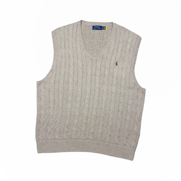 Polo Ralph Lauren Polo Ralph Lauren 폴로 랄프로렌 케이블 니트 베스트 상품 사진