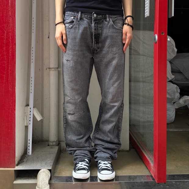 Levi's 리바이스 505 흑청 스트레이트핏 상품 사진