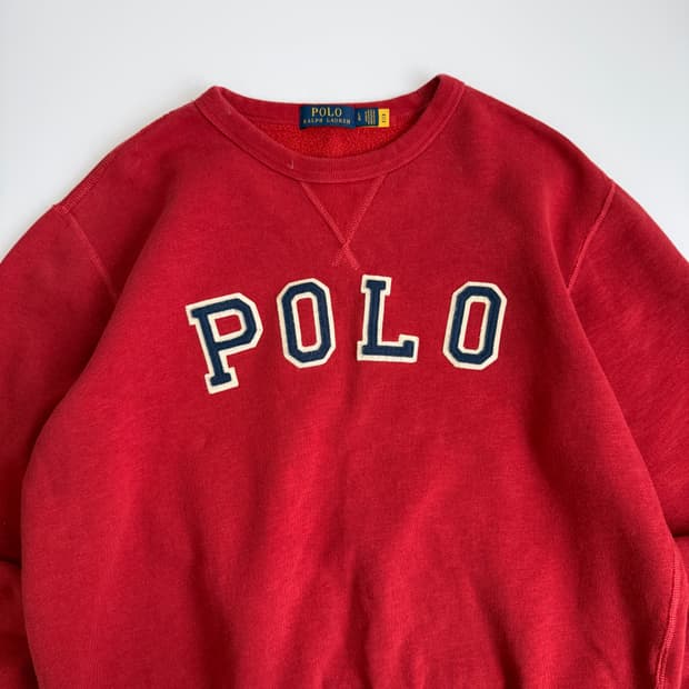 Polo Ralph Lauren Polo Ralph Lauren 폴로 랄프로렌 빈티지 레드 polo 로고 상품 사진