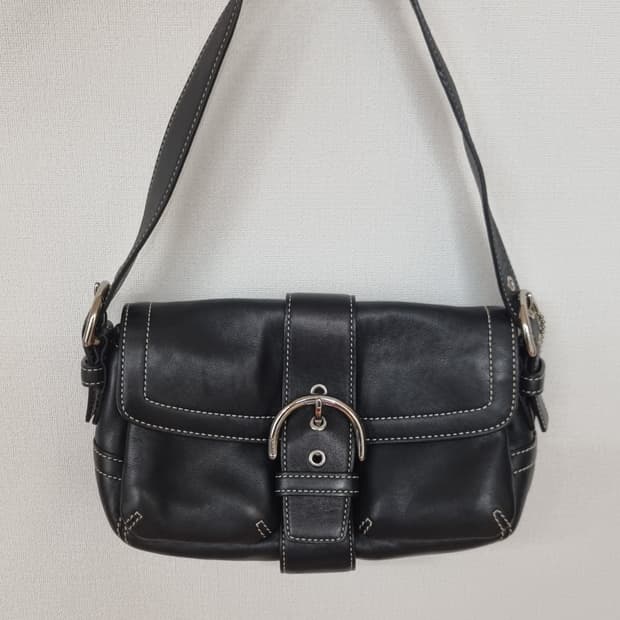 Coach 빈티지 코치 블랙 숄더백 상품 사진